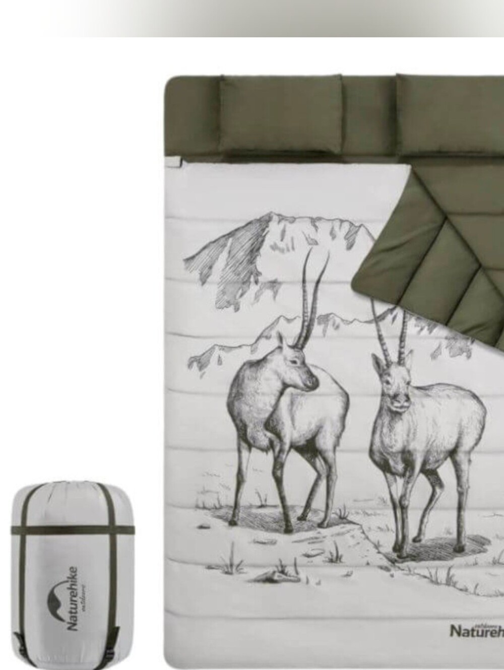 Naturehike Antelope Double Sleeping Bag with Pillow
